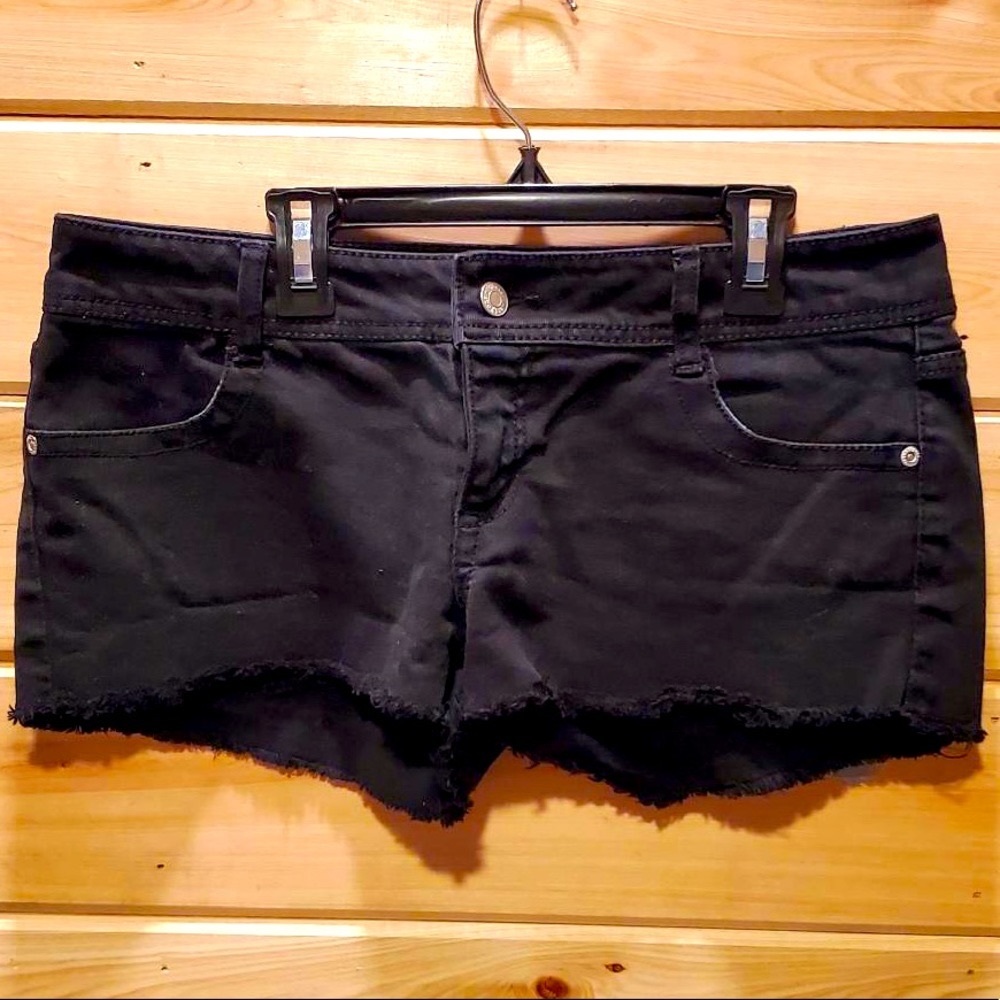 Black Jean Shorts